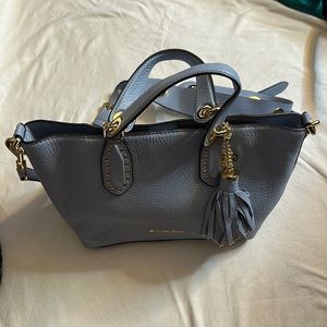 Micheal Kors Blue Tassel Studded Bag